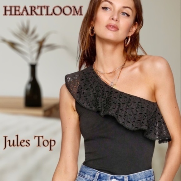 HEARTLOOM Jules One Shoulder Top - Picture 1 of 14